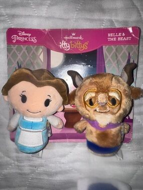Disney Belle & Beast Itty Bittys Plush Pair -